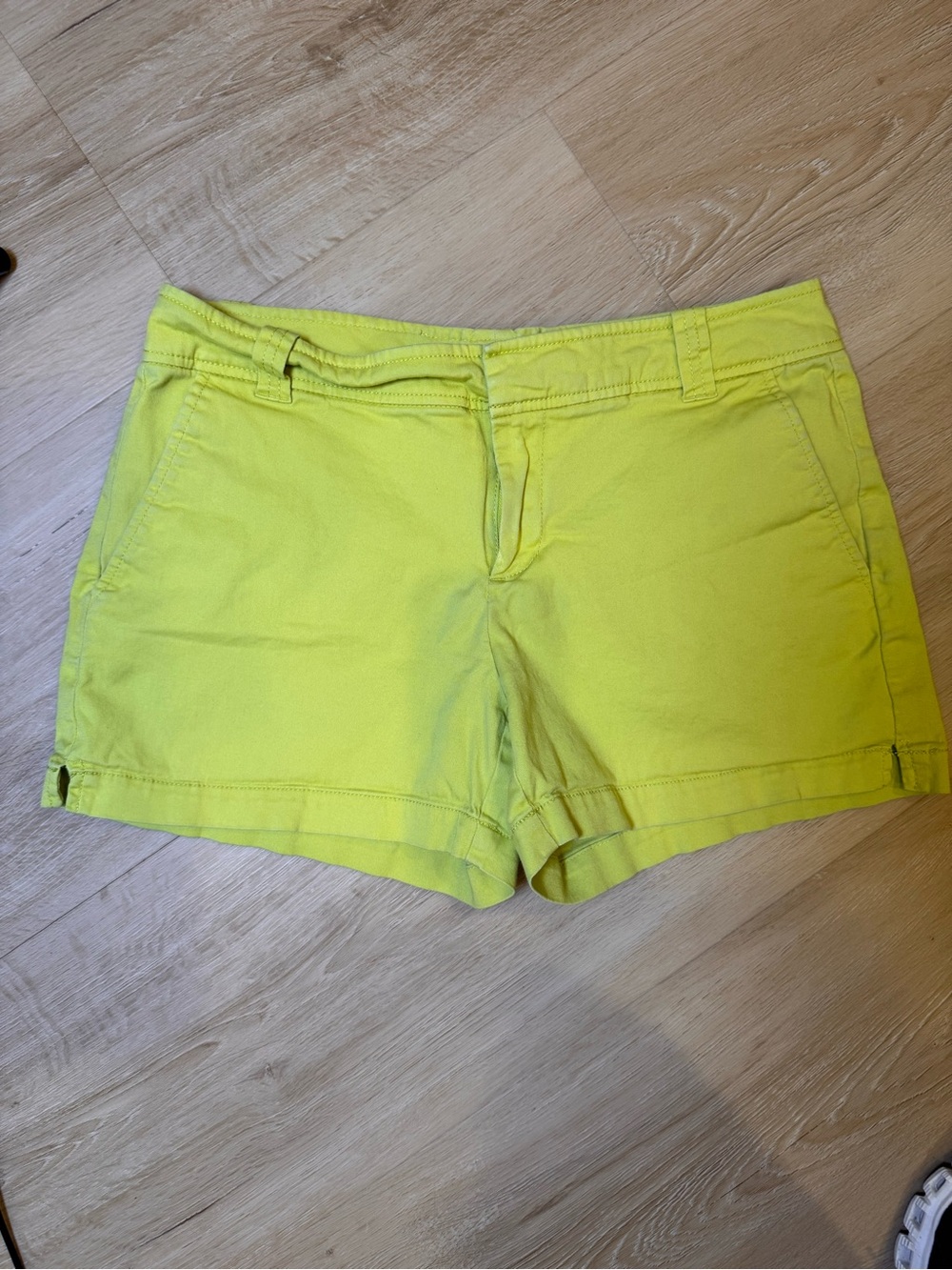 New York & Company Bright Green Chino Shorts